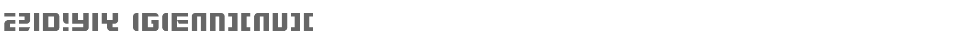 Sample characters Zdyk Gemini Font